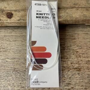 Boye® Diana Circular Knitting Needles 10.5  #47350 Aluminum/Nylon  New